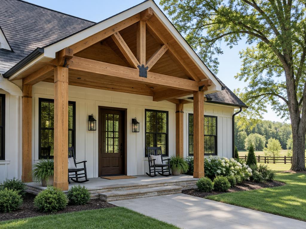 Timber porch craftsmanship inspiration